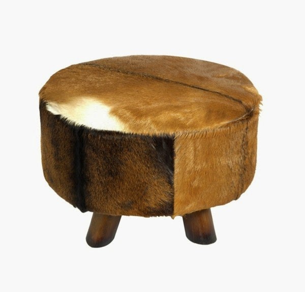 Interesting proposals for stool made of fur!