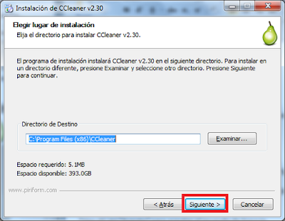 ccleaner instalación