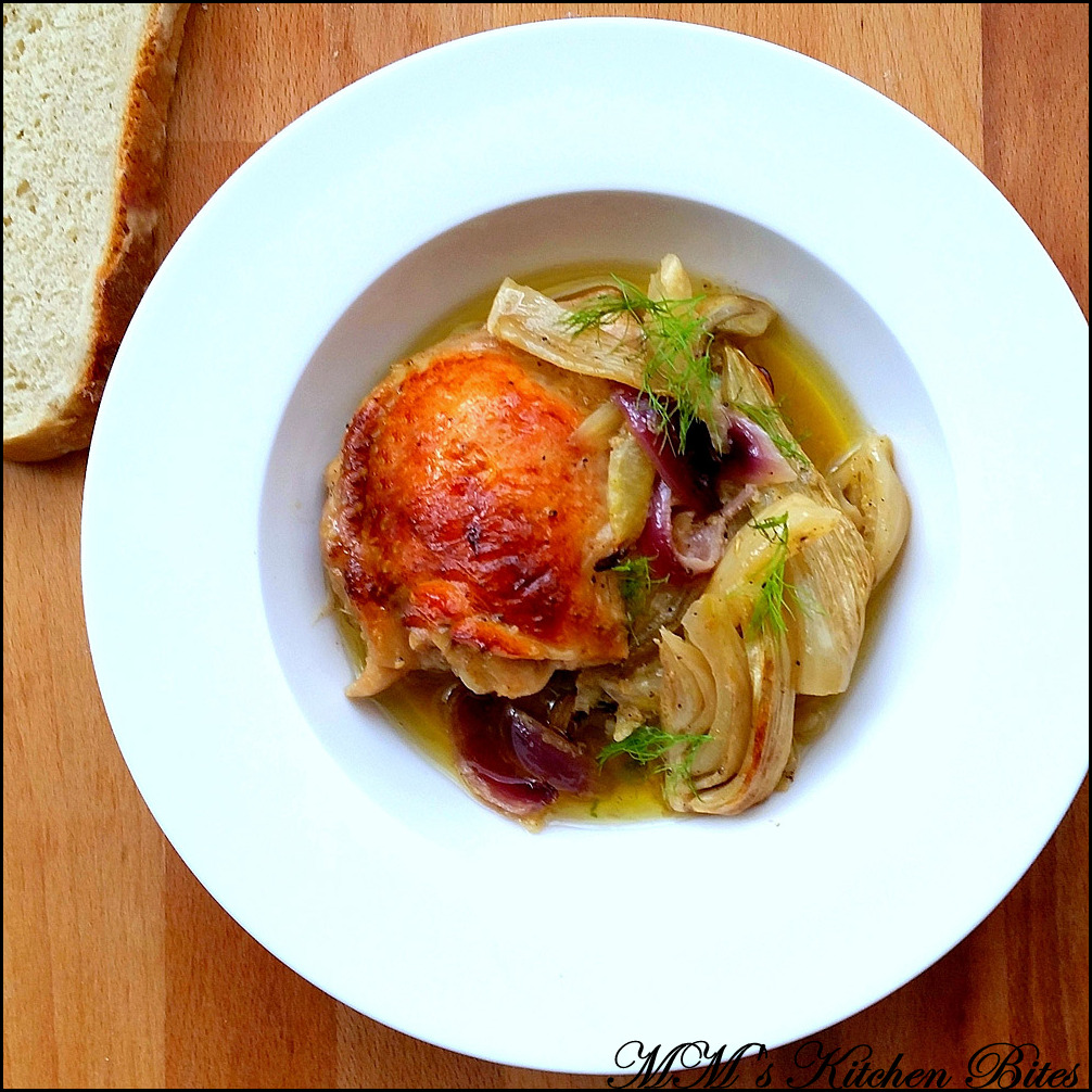 MM's Kitchen Bites Roasted Chicken Thighs with Orange and Fennel