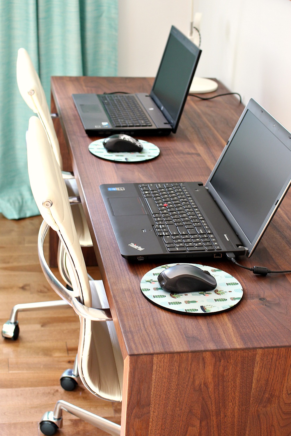 Home Office Makeover With A Colorful Mid Century Modern Inspired Colorful Mid Century Modern Inspired Home Office Makeover Before After