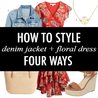 Daily Style Finds: Four Ways to Style Floral Dress + Denim Jacket for ...