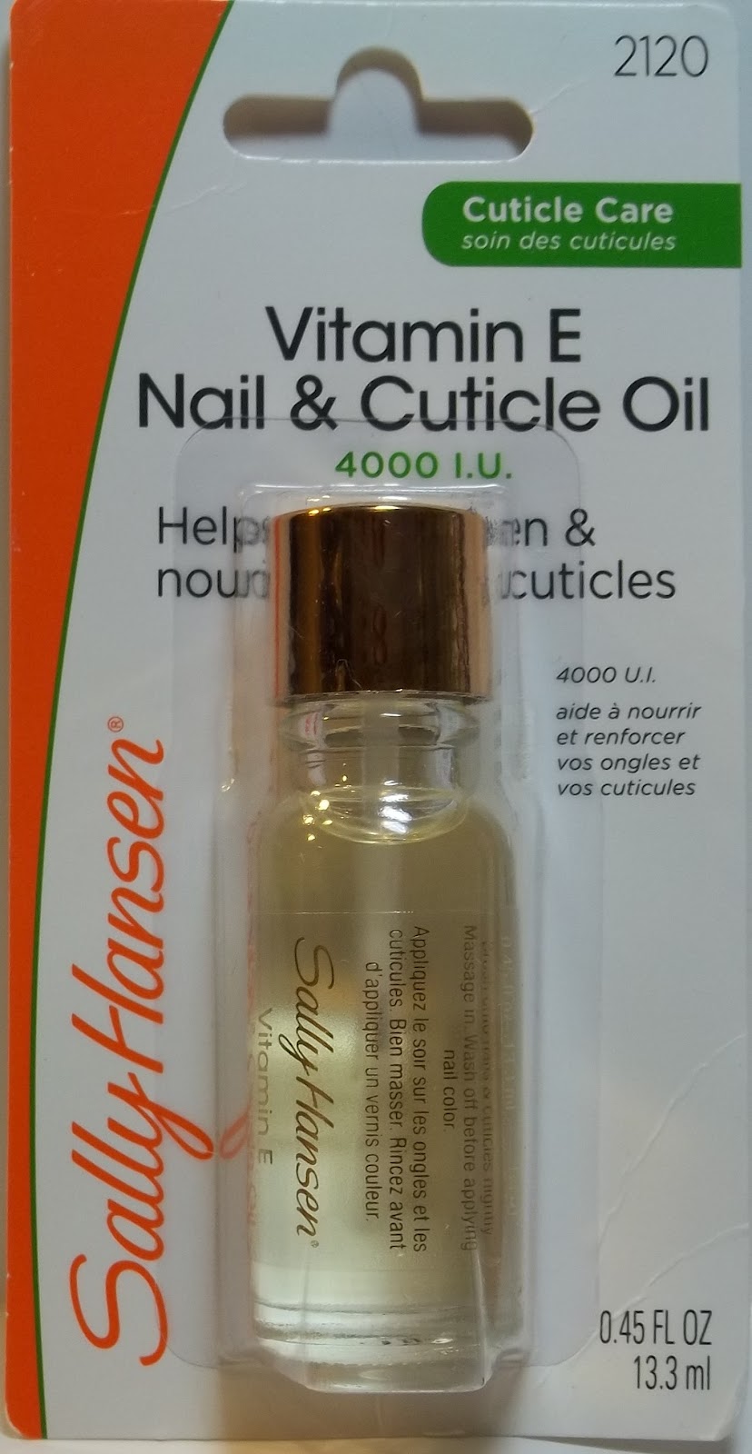NAIL CARE SERIES Sally Hansen Vitamin E Nail & Cuticle Oil Shades of