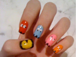 nail designs easy short nails kid simple styles teenagers fun pac fingernail cosmatics pacman polish funny