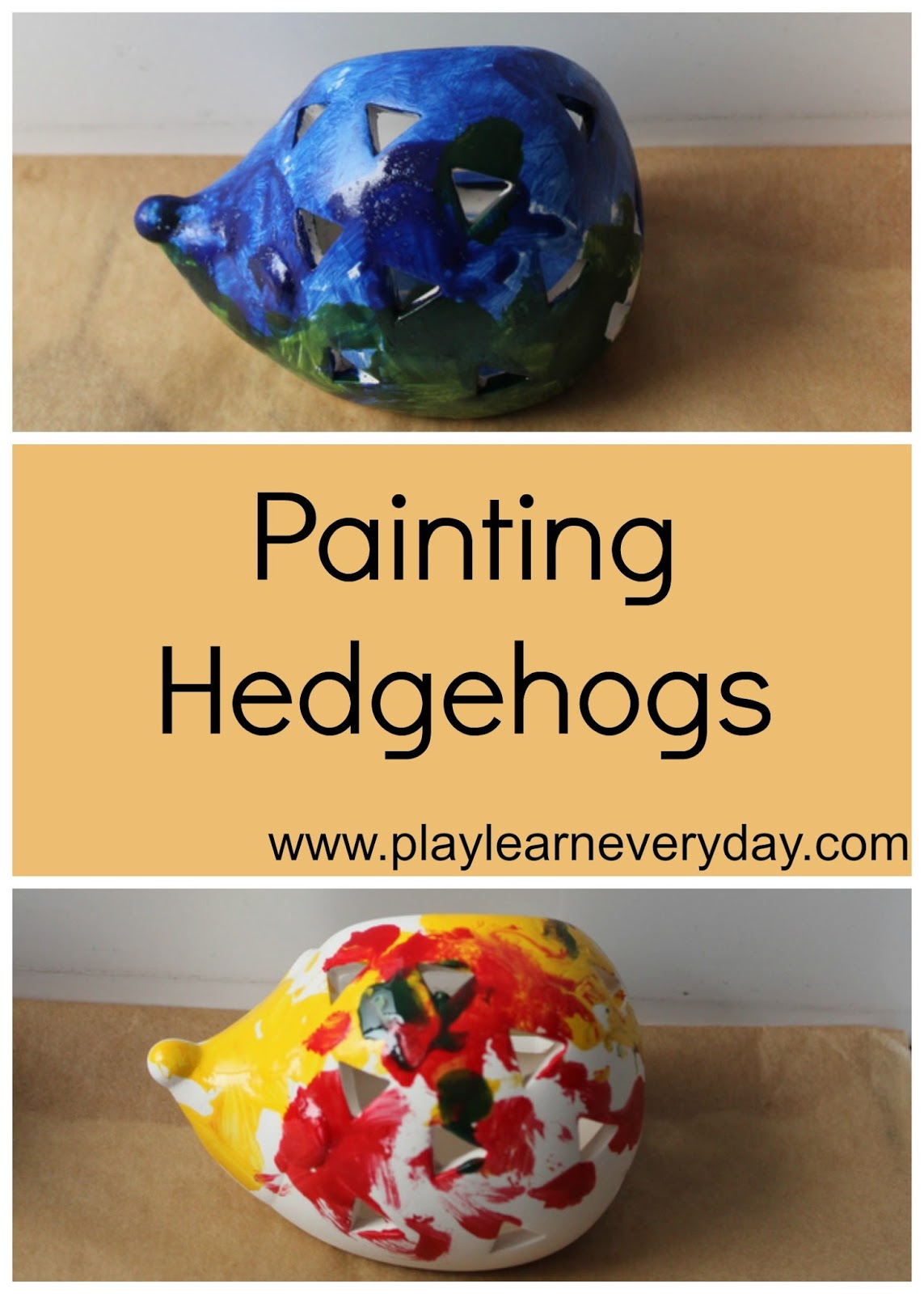 Painting Hedgehogs Play and Learn Every Day