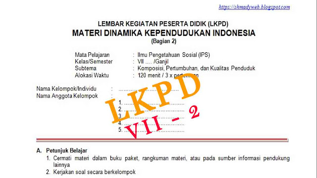 Contoh Soal Berbentuk Tabel Ips Kls 7