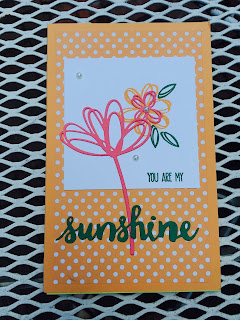 mini legal pad cover using sunshine sayings and sunshine wishes Mini Legal Pad Cover using Stampin' Up! Peekaboo Peach, Sunshine Wishes, and Sunshine Sayings by Spread Joy Stamping