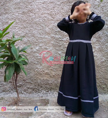 Gamis Anak Syar'i RUMMAN Hitam Wolfis Gamis Anak Syar'i RUMMAN Hitam Wolfis