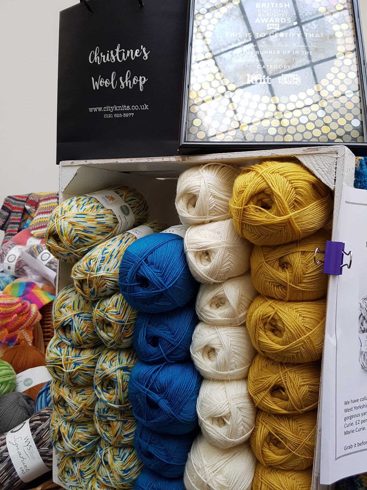 Sara Tomlinson Designs Yarn at Medicine, yarn show Birmingham