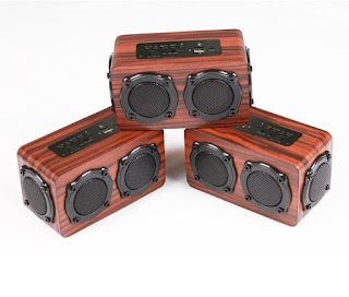 Loa Bluetooth gỗ nghe hay Super Bass HIFI Stereo speaker nghe radio ch