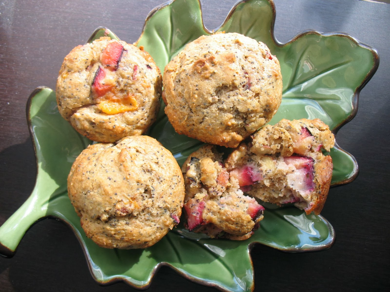 The Messy Apron Plum Poppy Seed Almond Muffins