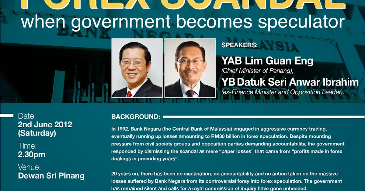 Bank negara rm30 billion forex losses scandal