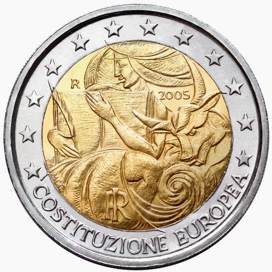  2 euro Italy 2005, European Constitution