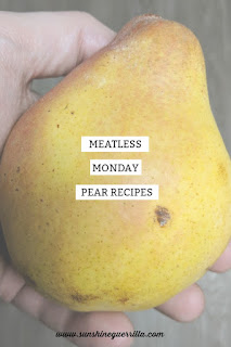 Meatless Monday Vegetarian Pear Recipes