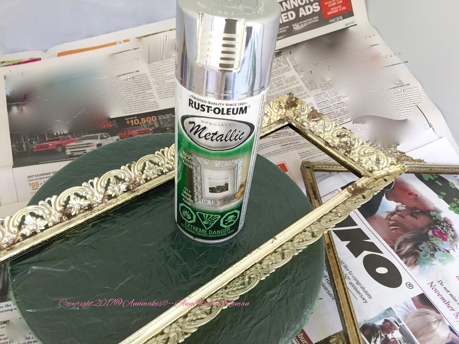 Annmakes Create with Cricut Bathroom Vanity Mirror Tray