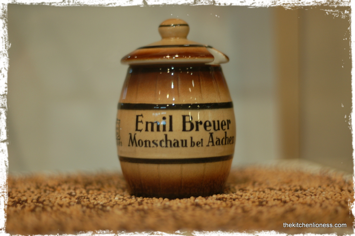 Traditional stone-ground mustard in a bowl