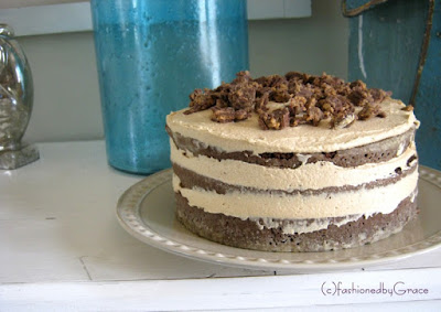 Chocolate Cake with Peanut Butter Frosting