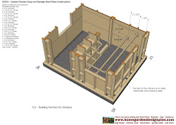plans chicken shed coop foundation drawing sheds garden michel construction
