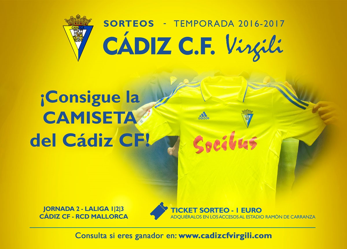 Sorteo de camiseta Cádiz C.F. - adidas Virgili