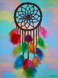 catcher dream diy canvas painting paintings catchers mixed drawings colorful acrylic dreamcatcher quotes paint designs feathers august ambition goes never
