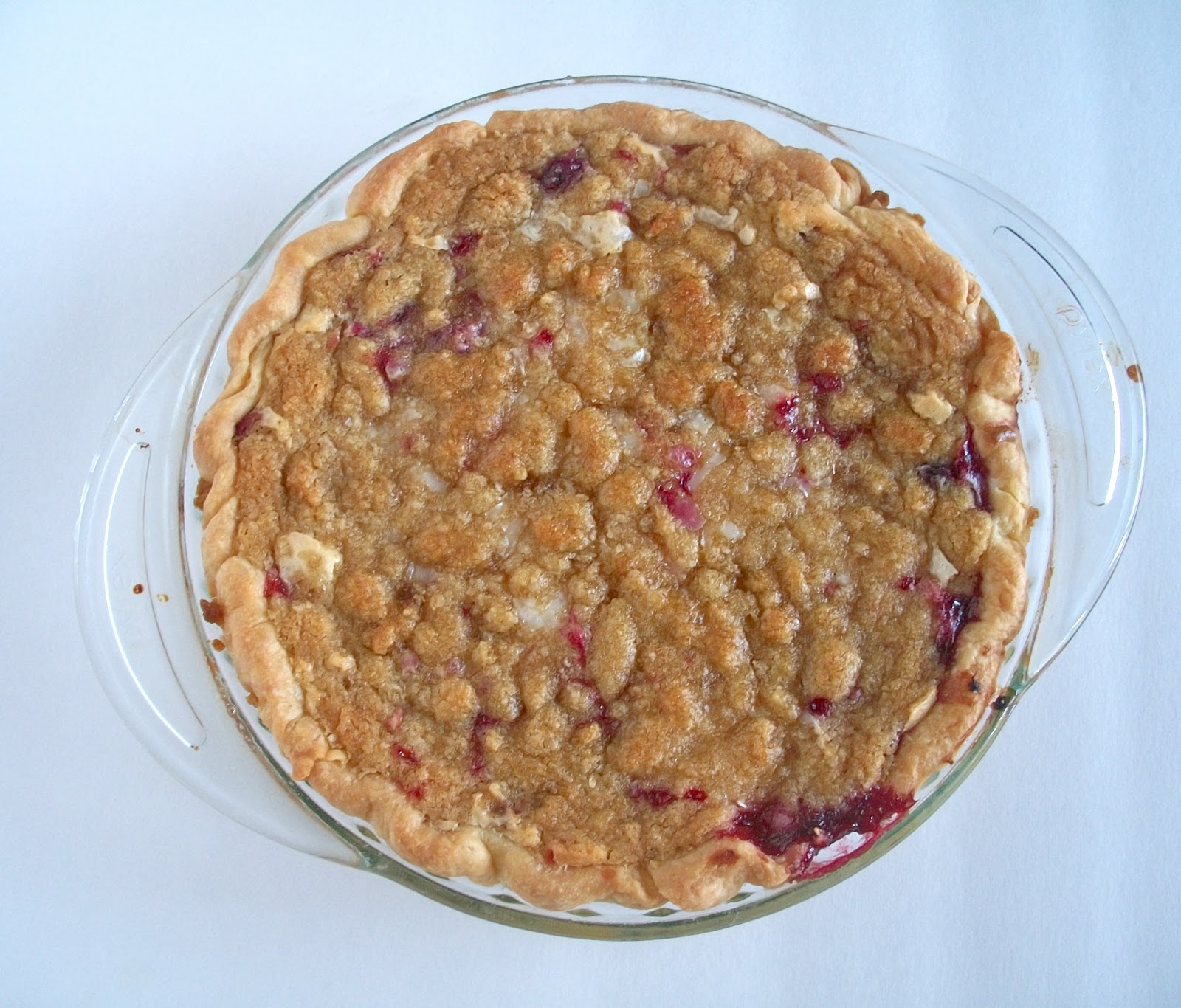 Brooke Bakes Strawberry Raspberry Sour Cream Pie