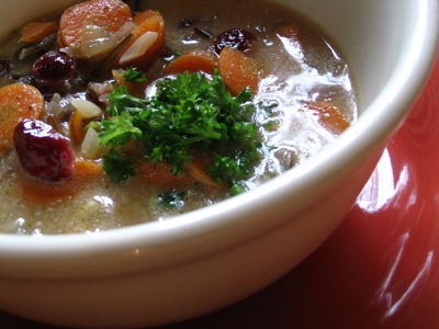 Cranberry Wild Rice Soup