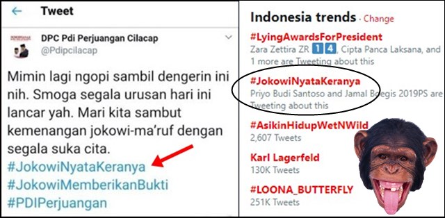 Tagar #JokowiNyataKeranya Trending Topic Akun PDIP Cilacap Akhirnya Lakukan ini Tagar #JokowiNyataKeranya Trending Topic Akun PDIP Cilacap Akhirnya Lakukan ini