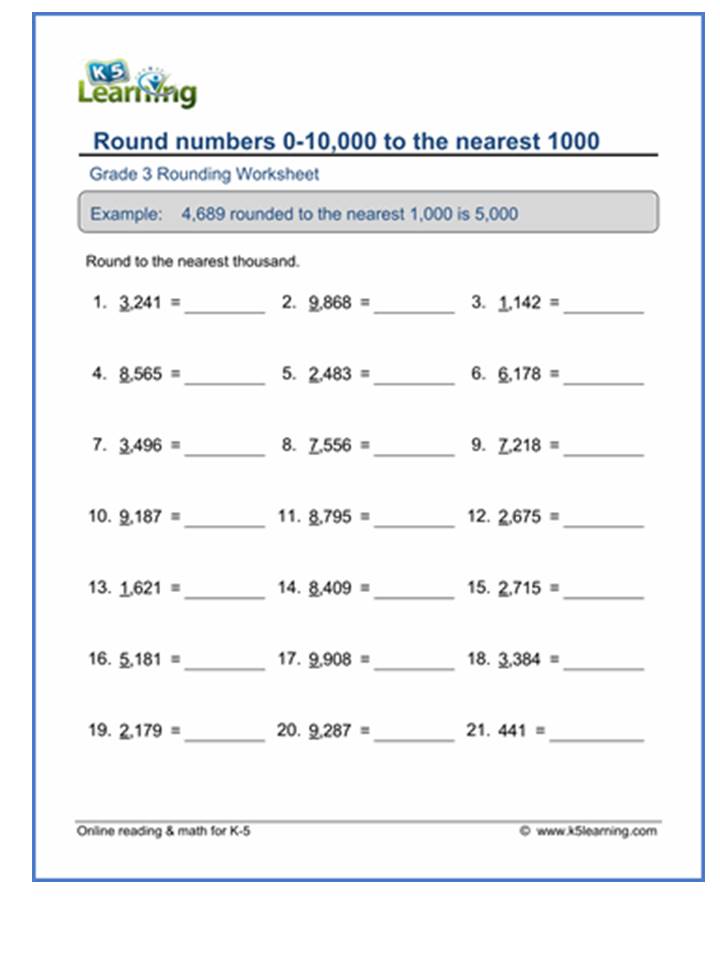 third-grade-2018-rounding-numbers-practice