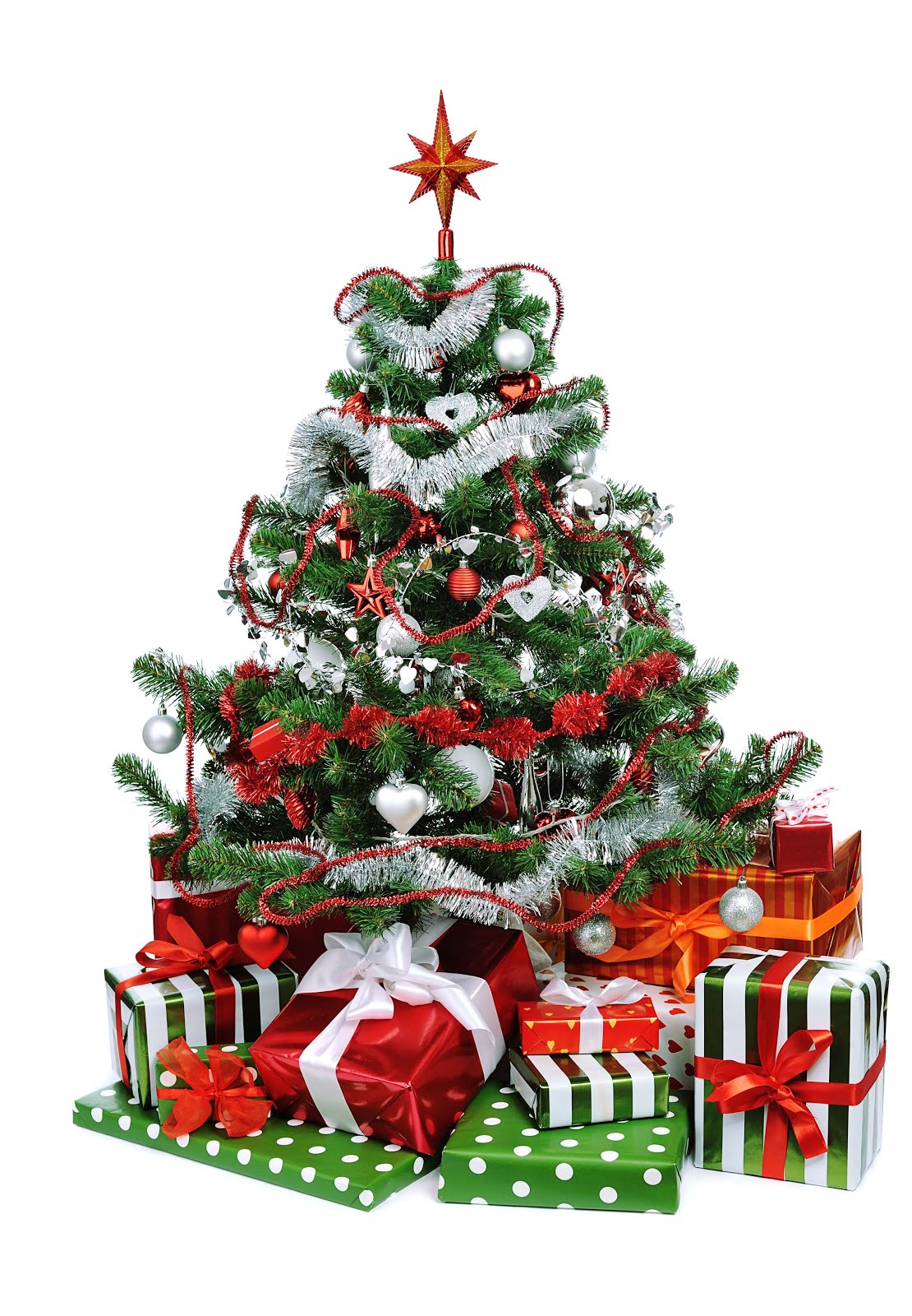 Banco de Imágenes Gratis Arbolito de Navidad decorado con esferas