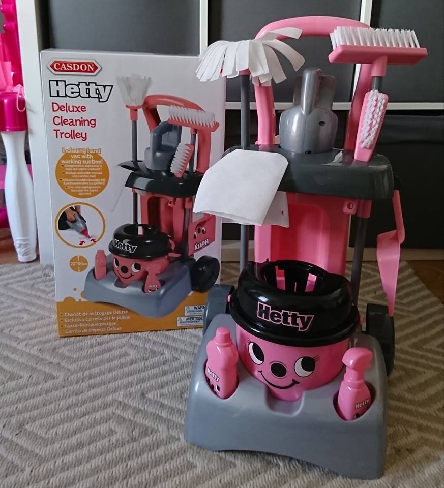 Casdon Hetty Cleaning Trolley,pink 