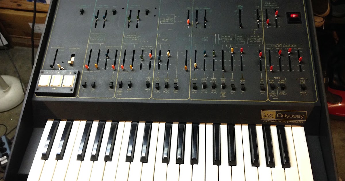 MATRIXSYNTH: Modified ARP Odyssey MKII 2813 Black & Gold Analog Synthesizer