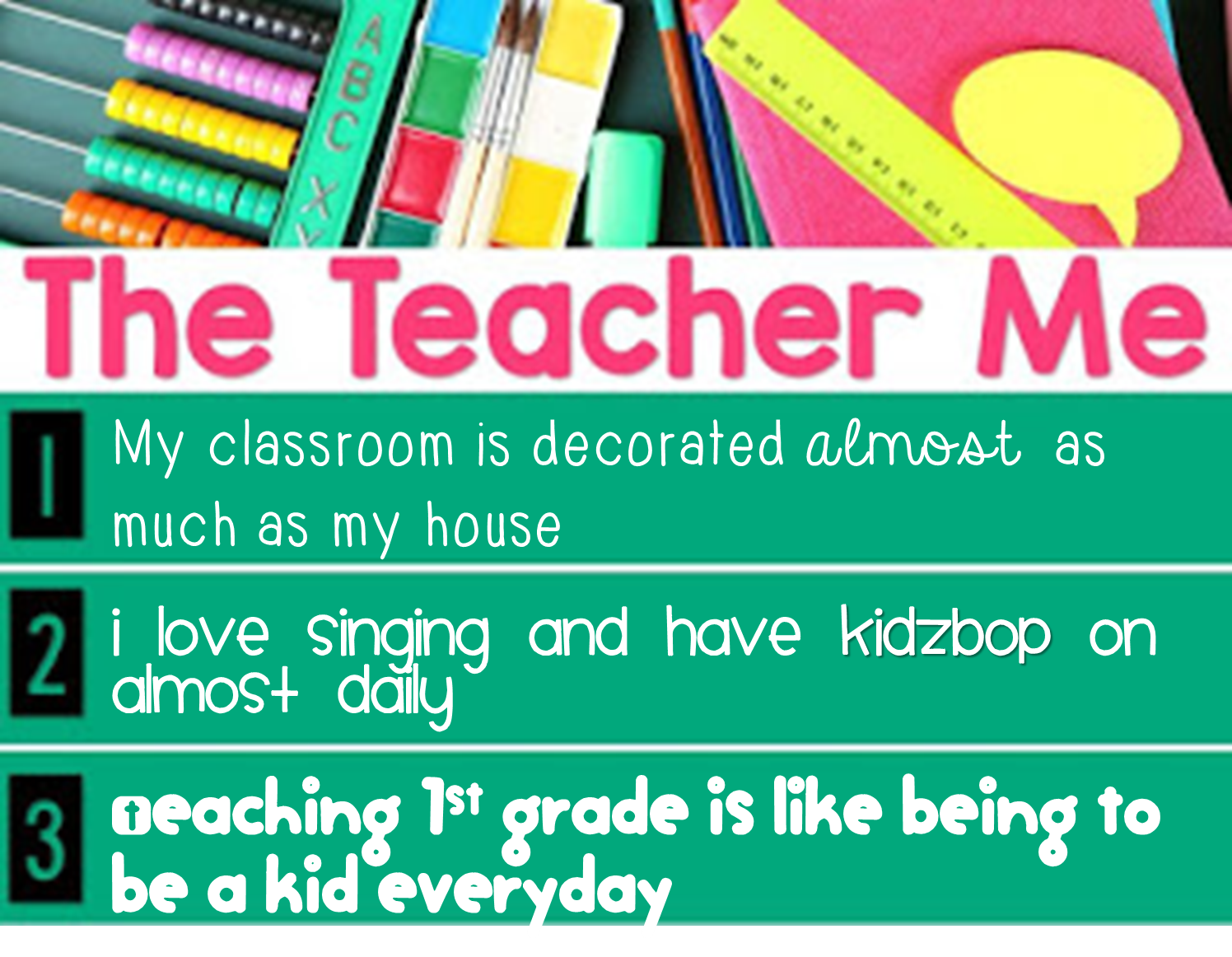 For The Love Of First Grade 3 2 1 Teacher Bio For The Love Of First Grade 3 2 1 Teacher Bio
