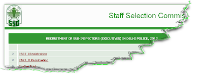 SSC Delhi Police SI Recruitment 2012 Online Form SSC Delhi Police SI Recruitment 2012 Online Form