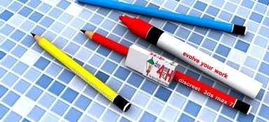 Membuat Pensil 3D ~ IHSANARIS