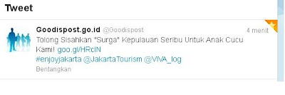 Tolong Sisahkan \u0026quot;Surga\u0026quot; Kepulauan Seribu Untuk Anak Cucu Kami! - Portal Goodispost