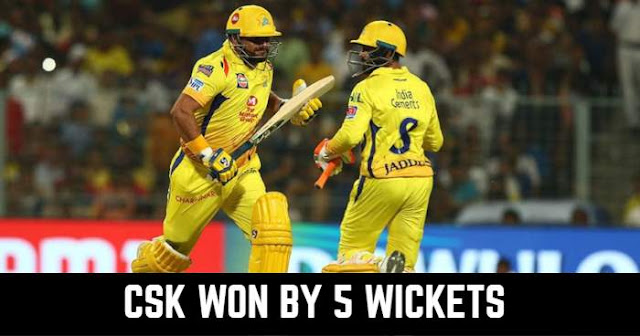 Chennai Super Kings won by 5 wickets