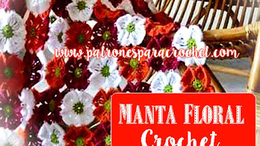 Manta Jardín de Flores / Paso a paso Crochet