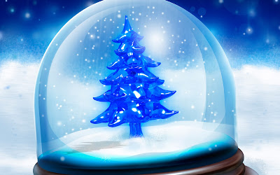 Christmas Tree in Crystal Show Piece Gift HD Wallpaper