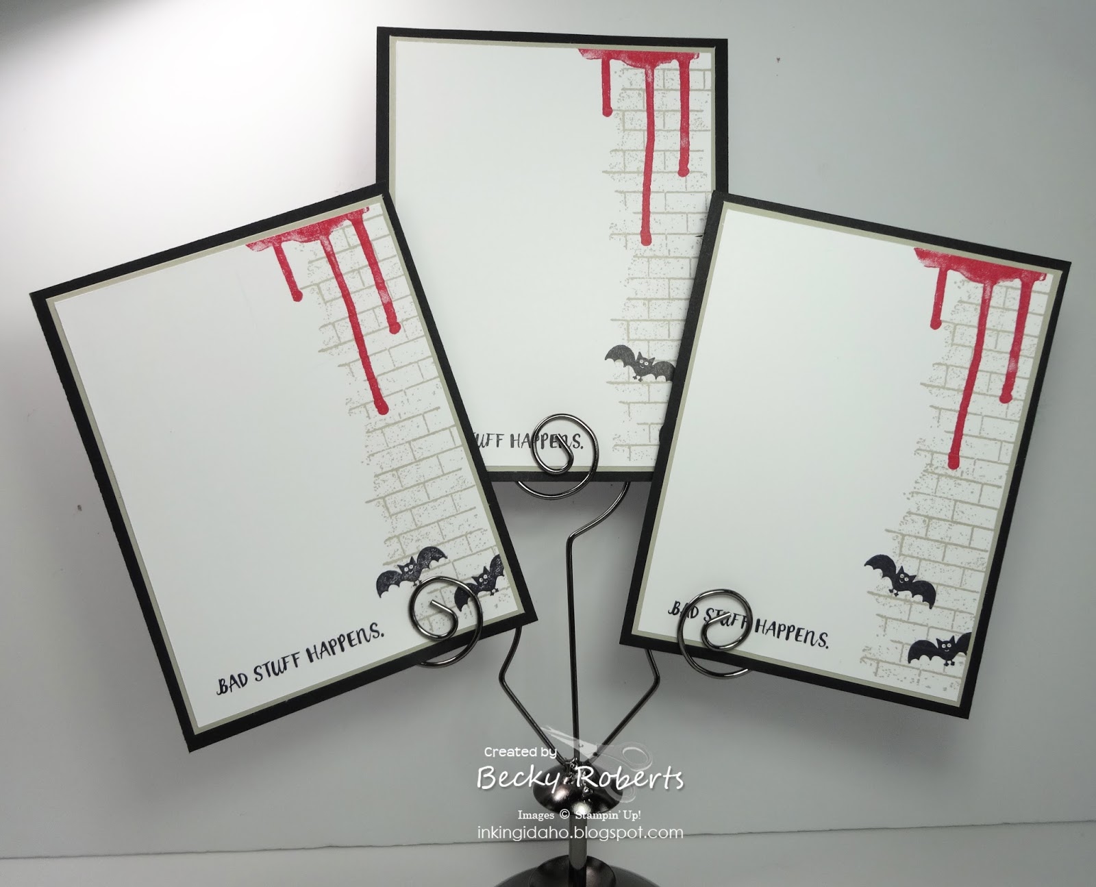 Inking Idaho: Quick &amp; Easy Halloween Note Cards