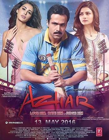 Poster Of Azhar 2016 Hindi 720p DVDRip ESubs Watch Online Free Download Worldfree4u