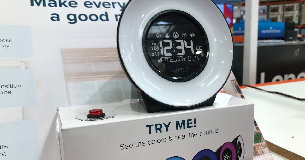 La Crosse Mood Light & Nature Sound Alarm Clock Costco Weekender