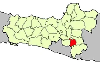 Gambar Peta Lokasi Kabupaten Sukoharjo
