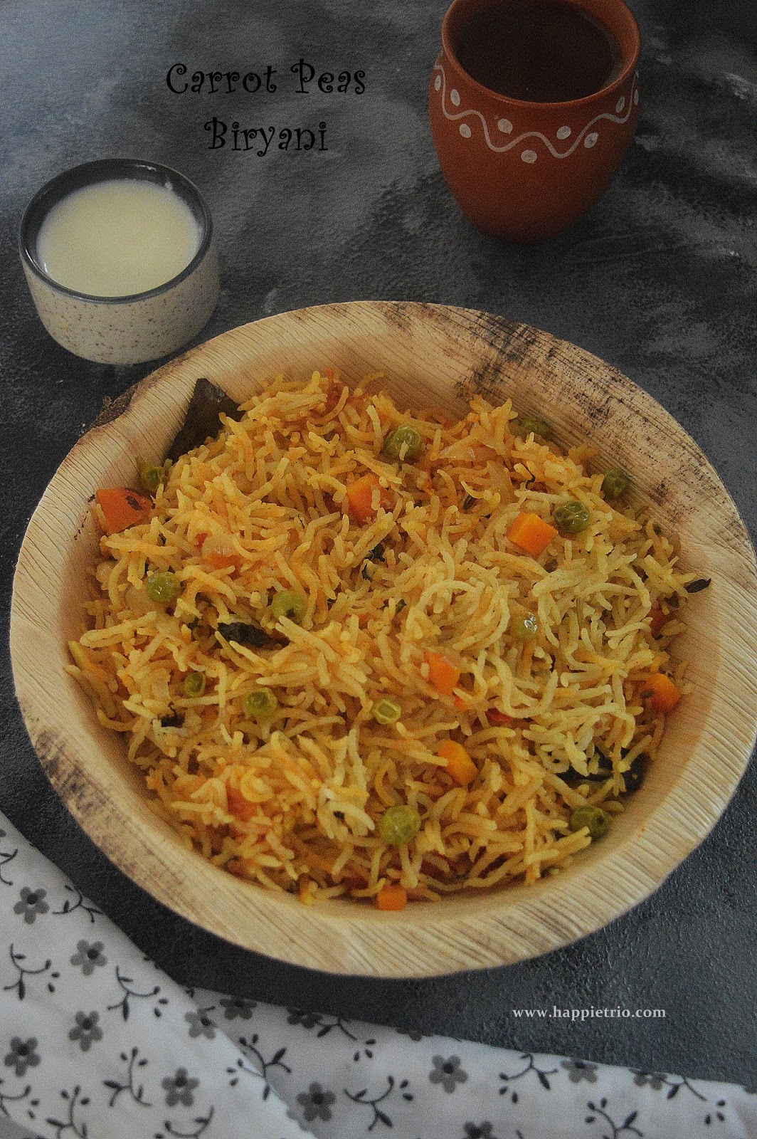 Carrot Green Peas Biryani Recipe Carrot Patani Biryani Cook with