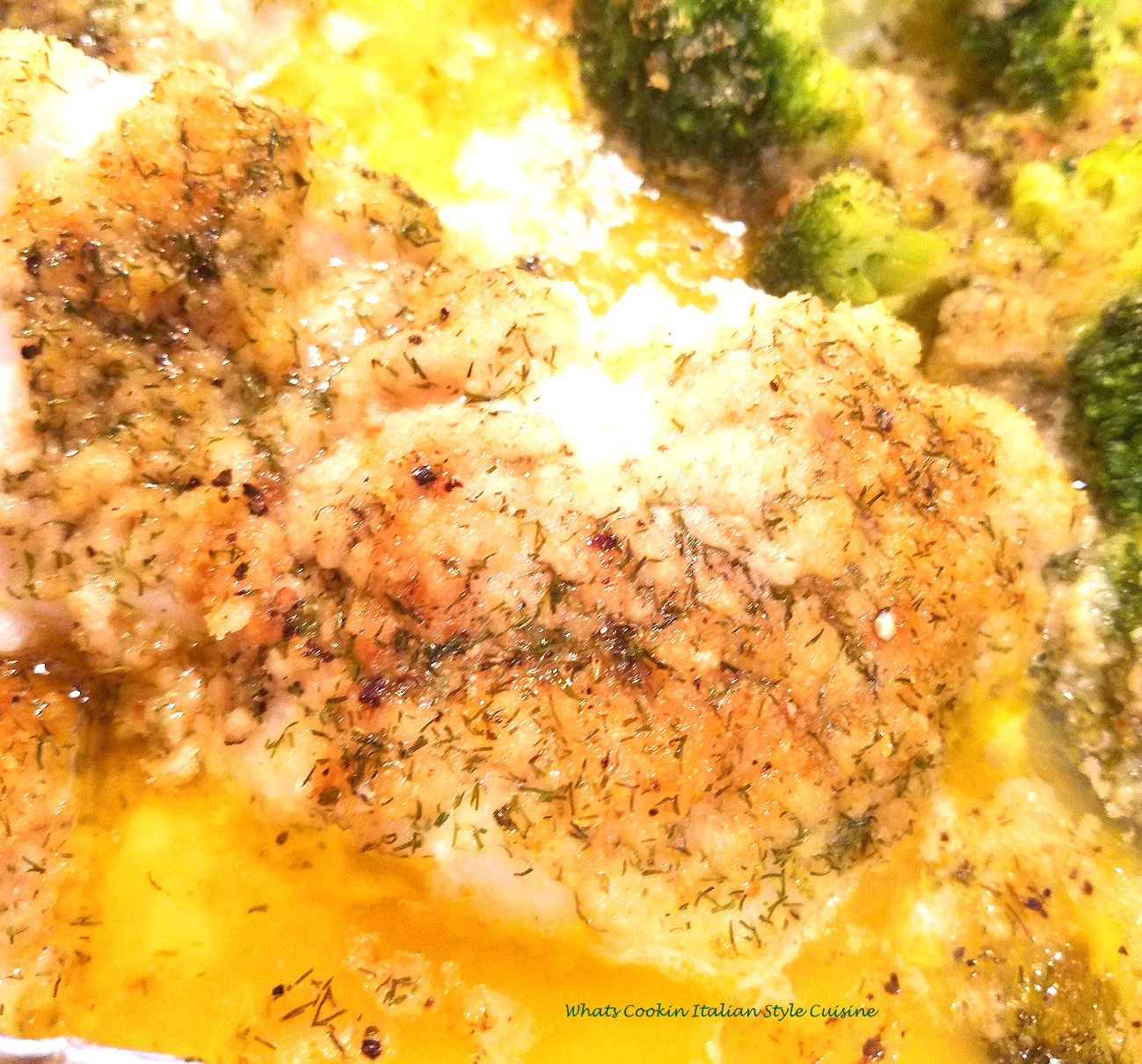 Baked Lemon Dill Chilean Sea Bass What's Cookin' Italian Style Cuisine