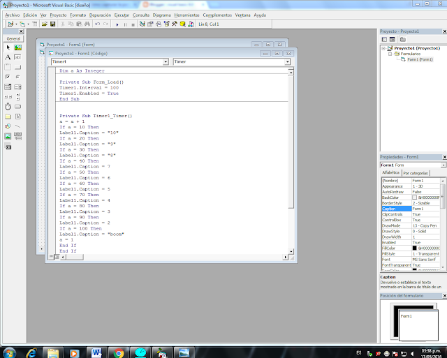 herramienta de visual basic 6.0 TIMER
