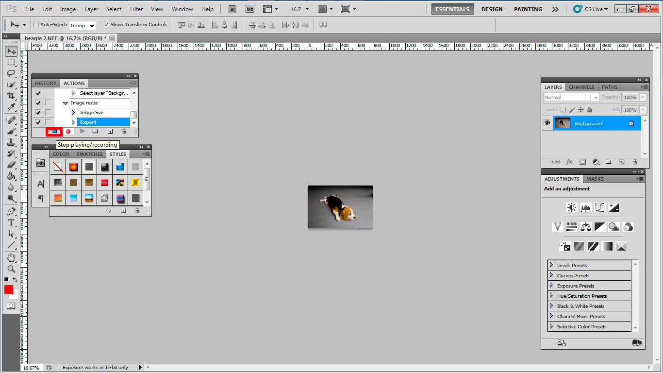 You are the... Ketchup to my fries How to create actions in CS5