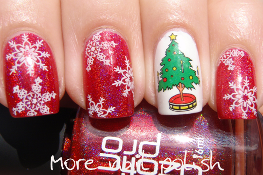 Finally... a Christmas mani ~ More Nail Polish