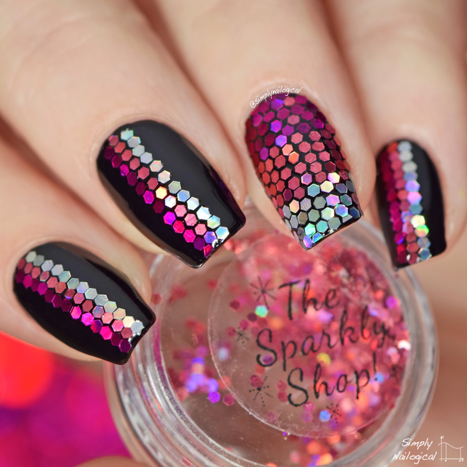 Lon Gpink Nails Design With Glitter Lon Gpink Nails Design With Glitter