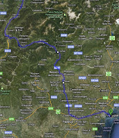 Route durch Norditalien nach Venedig ./. Quelle: Google Maps Route durch Norditalien nach Venedig ./. Quelle: Google Maps