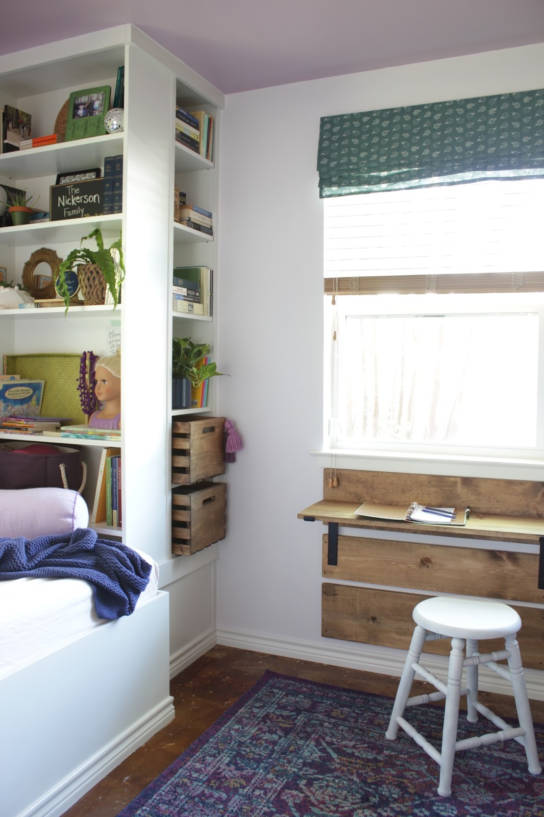 House Homemade Diy Kids Desk With Shelf Brackets Diy Shelf Bracket Kid S Desk With Crates And Pallet