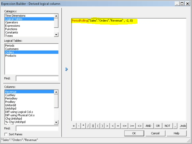 OBIEE Time Series Functions
